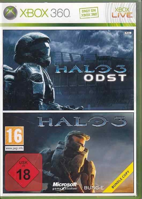 Halo 3 ODST og Halo 3 Bundle Copy - XBOX 360 (B Grade) (Used) (Eng)